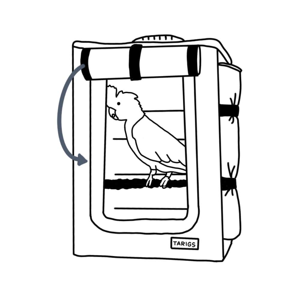 3. close the backpack